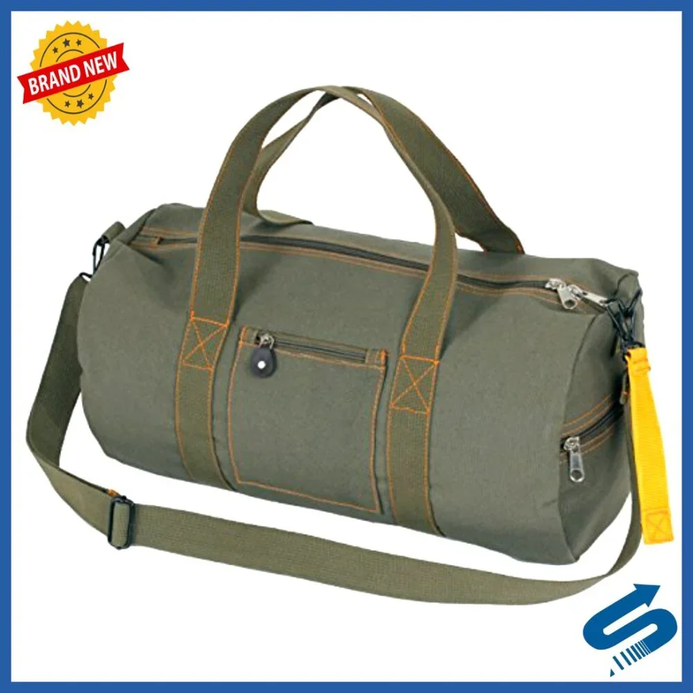 Canvas Duffle Bag Heavyweight Travel Gym Gear Storage Vintage Classic